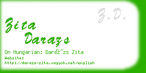 zita darazs business card